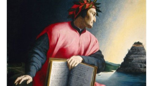 Agnolo Bronzino «Ritratto di Dante» (particolare, 1532-1533, Firenze Galleria degli Uffizi)