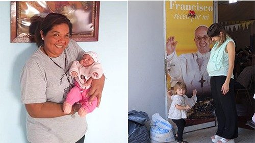 Due immagini dalla  “Casa del Abrazo Maternal” (foto di Marcelo Pascual)