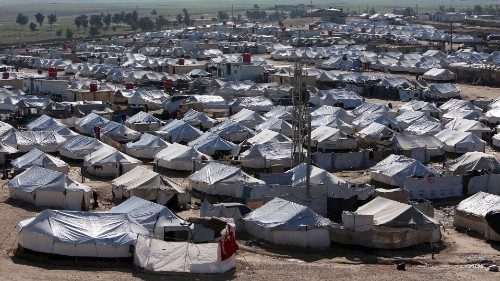 FILE PHOTO: A general view of al-Hol displacement camp in Hasaka governorate, Syria April 2, 2019. ...