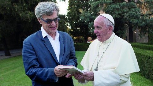 Papa Francesco con il regista Wim Wenders