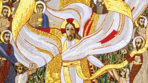 Marko Ivan Rupnik, «Cristo Risorto» (particolare) Cappella del Collegio San Stanislao, Lubiana, Slovenia Marko Ivan Rupnik, «Cristo Risorto» (particolare) Cappella del Collegio San Stanislao, Lubiana, Slovenia