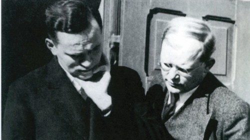 Dietrich Bonhoeffer insieme a Eberhard Bethge (1938)
