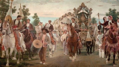 Salvador Viniegra, «Romería del Rocío» (1897) Salvador Viniegra, «Romería del Rocío» (1897)