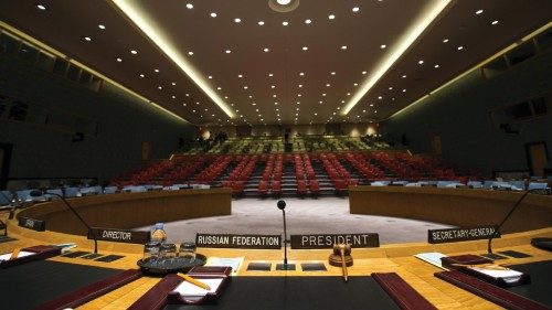 FILE PHOTO: The Security Council chamber is seen from behind the council president's chair at the ...