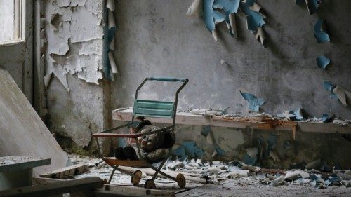 L’aula di un asilo nella città “fantasma” di Chernobyl ( Reuters)