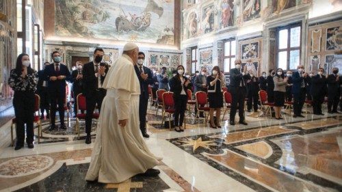 SS. Francesco - Sala Clementina: Consiglio Nazionale dellAzione Cattolica  30-04-2021