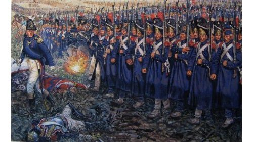 Un dipinto dell’Ottocento raffigurante la Guardia Imperiale