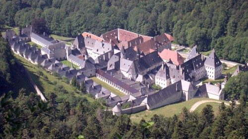 Veduta panoramica della Grande Chartreuse in Francia