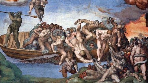 Michelangelo, «Giudizio Universale» ( particolare)