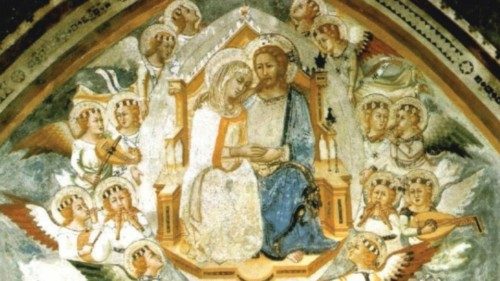 «Cristo e Maria, Cristo sposo e la Chiesa sposa», Sacro Speco, Subiaco