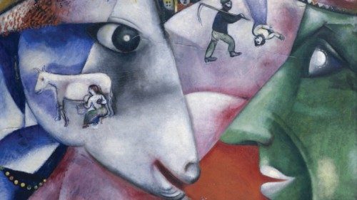 Marc Chagall, «Io e il villaggio» (1911) Marc Chagall, «Io e il villaggio» (1911)