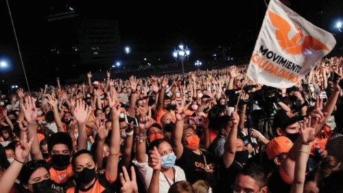 Supporters of Samuel Garcia, Citizen Movement party's candidate for governor in the state of Nuevo ... Supporters of Samuel Garcia, Citizen Movement party's candidate for governor in the state of Nuevo ...