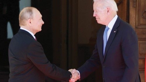 epa09276141 US President Joe Biden (R) and Russia's President Vladimir Putin (L) meet during the ... epa09276141 US President Joe Biden (R) and Russia's President Vladimir Putin (L) meet during the ...