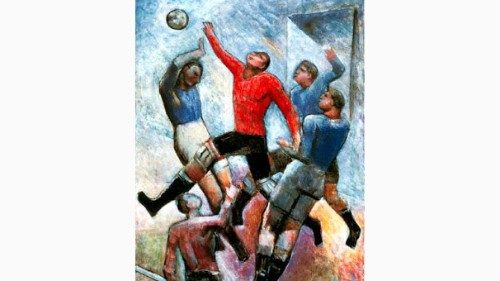 Carlo Carrà  «Partita di calcio» (1934)