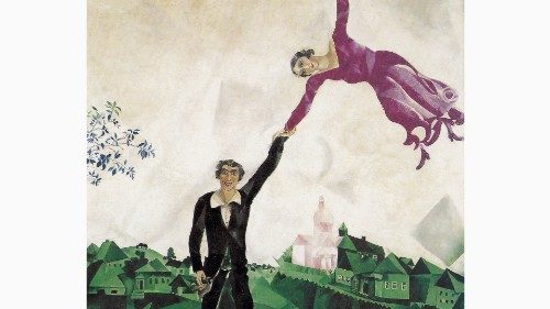 Marc Chagall, «La passeggiata» (1917-1918)