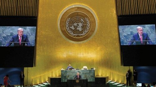 United Nations Secretary-General Antonio Guterres addresses the 76th Session of the U.N. General ... United Nations Secretary-General Antonio Guterres addresses the 76th Session of the U.N. General ...