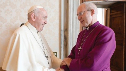 SS. Francesco - Sua Grazia Justin Welby , Arcivescovo di Canterbury  05-10- 2021