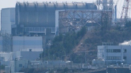 The Tokyo Electric Power Company Holdings (TEPCO) Fukushima Daiichi nuclear power plant is seen from ...
