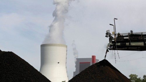 FILE PHOTO: A cooling tower from the Turow coal-fired power plant is seen near the Turow open-pit ...