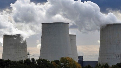 General view of the coal power plant of German LEAG energy company, in Jaenschwalde, Germany, ...