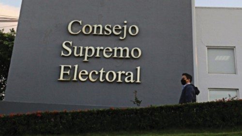 An exterior view shows the Supreme Electoral Council (CSE) building, in Managua, Nicaragua November ...
