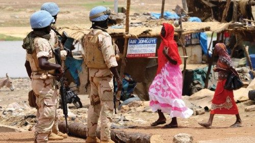 Senegalese soldiers of the UN peacekeeping mission in Mali MINUSMA (United Nations Multidimensional ...