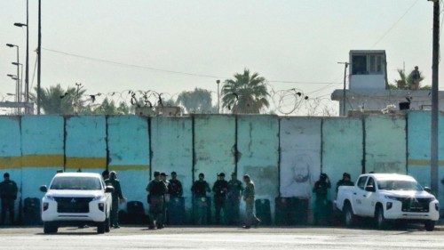 Iraqi security forces take position on November 7, 2021 at one of the entrances of the Green Zone in ... Iraqi security forces take position on November 7, 2021 at one of the entrances of the Green Zone in ...