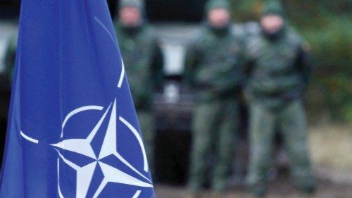 FILE PHOTO: NATO flag is seen during NATO enhanced Forward Presence battle group military exercise ... FILE PHOTO: NATO flag is seen during NATO enhanced Forward Presence battle group military exercise ...