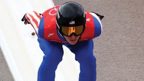2022 Beijing Olympics - Ski Jumping - Men's Normal Hill Training - National Ski Jumping Centre, ... 2022 Beijing Olympics - Ski Jumping - Men's Normal Hill Training - National Ski Jumping Centre, ...
