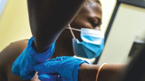 Thabisle Khlatshwayo, receives her second shot at a vaccine trial facility for AstraZeneca at ... Thabisle Khlatshwayo, receives her second shot at a vaccine trial facility for AstraZeneca at ...