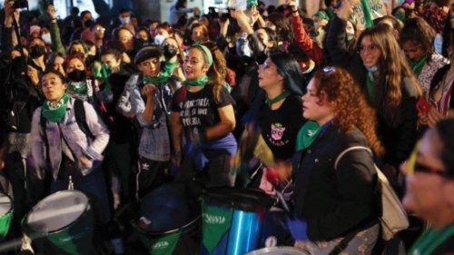 Colombian pro-choice activists react to the constitutional court decision to decriminalize abortion ... Colombian pro-choice activists react to the constitutional court decision to decriminalize abortion ...