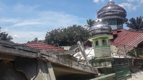 General view of the Raya Kajai mosque destroyed after an earthquake in Kecamatan Talamau on Sumatra ... General view of the Raya Kajai mosque destroyed after an earthquake in Kecamatan Talamau on Sumatra ...
