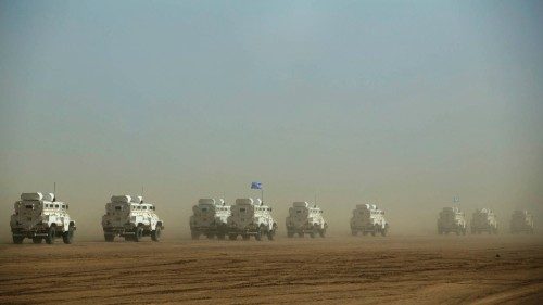 FILE PHOTO: New APCs for the MINUSMA military contingent are being convoyed from Gao to Kidal, Mali ... FILE PHOTO: New APCs for the MINUSMA military contingent are being convoyed from Gao to Kidal, Mali ...