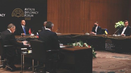 epa09814229 A handout photo made available by the press service of the Turkish Foreign Affairs ... epa09814229 A handout photo made available by the press service of the Turkish Foreign Affairs ...