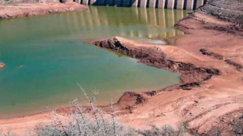 (FILES) This file photo taken on October 23, 2020 shows a view of the Abdelmoumen dam, some 60 ...