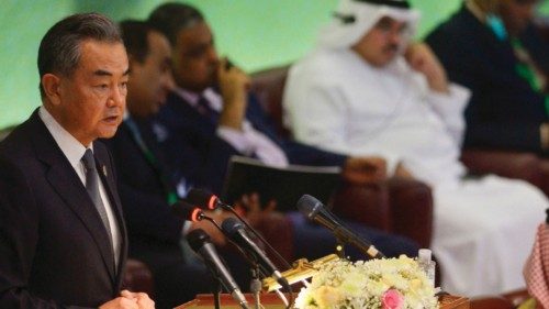 Chinese Foreign minister Wang Yi (L) speaks during the 48th session of the Organization of Islamic ... Chinese Foreign minister Wang Yi (L) speaks during the 48th session of the Organization of Islamic ...