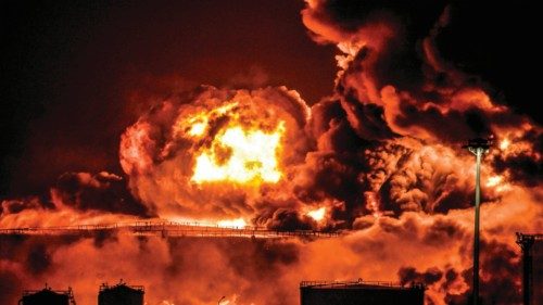 Smoke and flames rise from a Saudi Aramco oil facility in Saudi Arabia's Red Sea coastal city of ... Smoke and flames rise from a Saudi Aramco oil facility in Saudi Arabia's Red Sea coastal city of ...