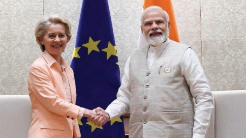 This handout photograph taken on April 25, 2022 and released by the Indian Press Information Bureau ... This handout photograph taken on April 25, 2022 and released by the Indian Press Information Bureau ...