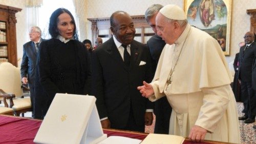 Udienza al presidente della Repubblica Gabonese QUO-096 Udienza al presidente della Repubblica Gabonese QUO-096