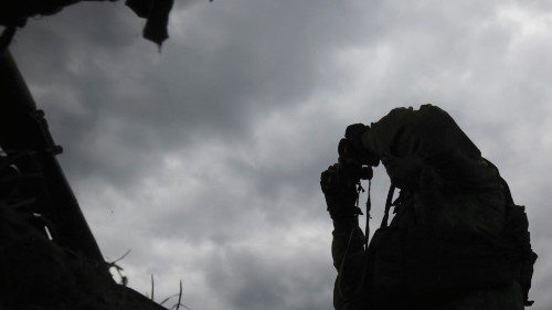 epa09917389 A Ukrainian serviceman inspects the situation at their position near the New York ... epa09917389 A Ukrainian serviceman inspects the situation at their position near the New York ...