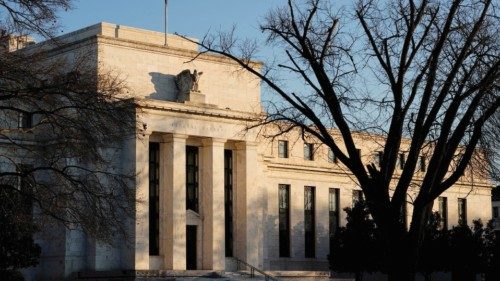 FILE PHOTO: The Federal Reserve building is seen before the Federal Reserve board is expected to ...