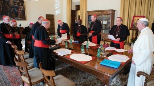 SS.Francesco - Incontro con i Cardinali Consiglieri - (Copyright L'OSSERVATORE ROMANO - Servizio ...