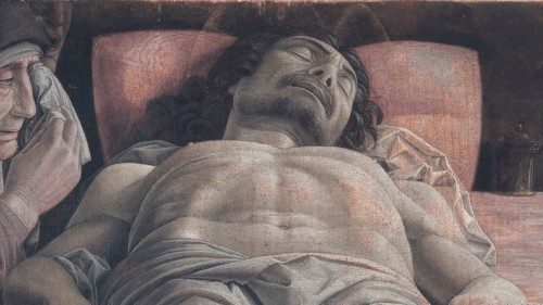 The dead Christ and three mourners
*tempera on canvas
*68 × 81 cm
*1470-1474 The dead Christ and three mourners
*tempera on canvas
*68 × 81 cm
*1470-1474