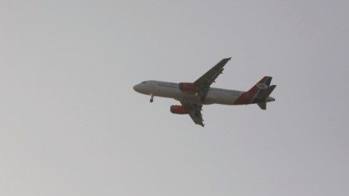 epa09989349 An Airbus A320 aircraft of Yemenia Airways flies over the city, getting ready to land at ... epa09989349 An Airbus A320 aircraft of Yemenia Airways flies over the city, getting ready to land at ...