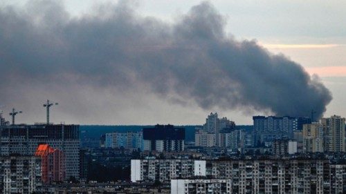 TOPSHOT - This photograph taken on June 5, 2022 shows smoke after several explosions hit the ... TOPSHOT - This photograph taken on June 5, 2022 shows smoke after several explosions hit the ...