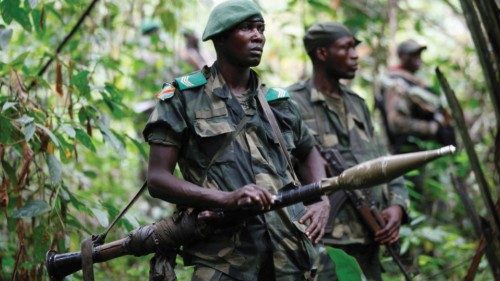 FILE PHOTO: Democratic Republic of Congo military personnel (FARDC) patrol against the Allied ... FILE PHOTO: Democratic Republic of Congo military personnel (FARDC) patrol against the Allied ...