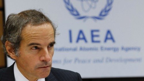 International Atomic Energy Agency (IAEA) Director-General Rafael Grossi attends an IAEA board of ...