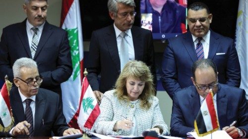 Director-General of Oil Facilities at Lebanese Energy Ministry Aurore Feghali, Chairman of the ...