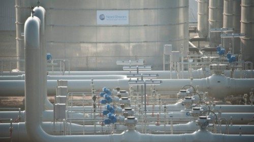 (FILES) In this file photo taken on November 08, 2011 the Nordstream gas pipeline terminal is ...