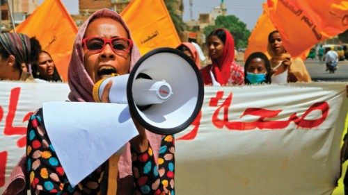 Sudanese women take to the streets of the capital Khartoum, as they join the ongoing protests ... Sudanese women take to the streets of the capital Khartoum, as they join the ongoing protests ...